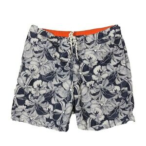 Goodfellow & Co. Swim Trunks Tropical XL Blue White